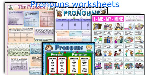 Pronouns worksheets