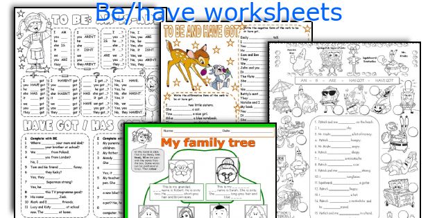 Be/have worksheets