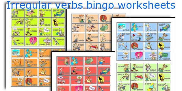 Irregular Verbs - 5 Activities to Support Teaching (Dominoes, Bingo Game,  Flash Cards, Cloze Procedure, Loop Game) - Amped Up Learning