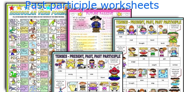 Past participle worksheets
