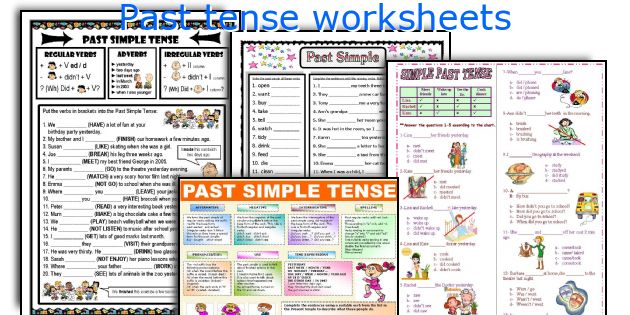 Past tense worksheets