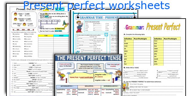 Present perfect worksheets