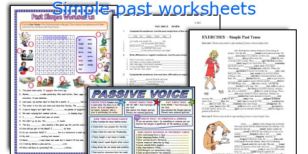 Simple past worksheets