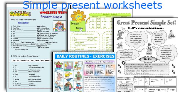 Simple present worksheets