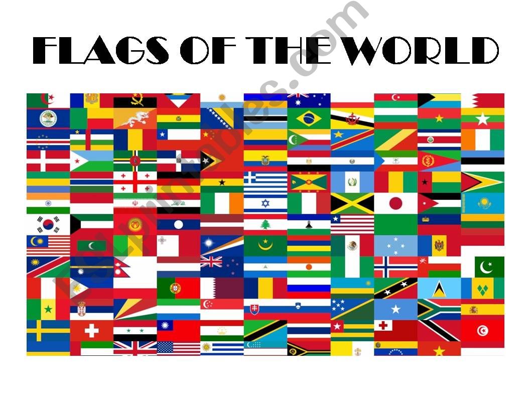 ESL - English PowerPoints: Flags of the world