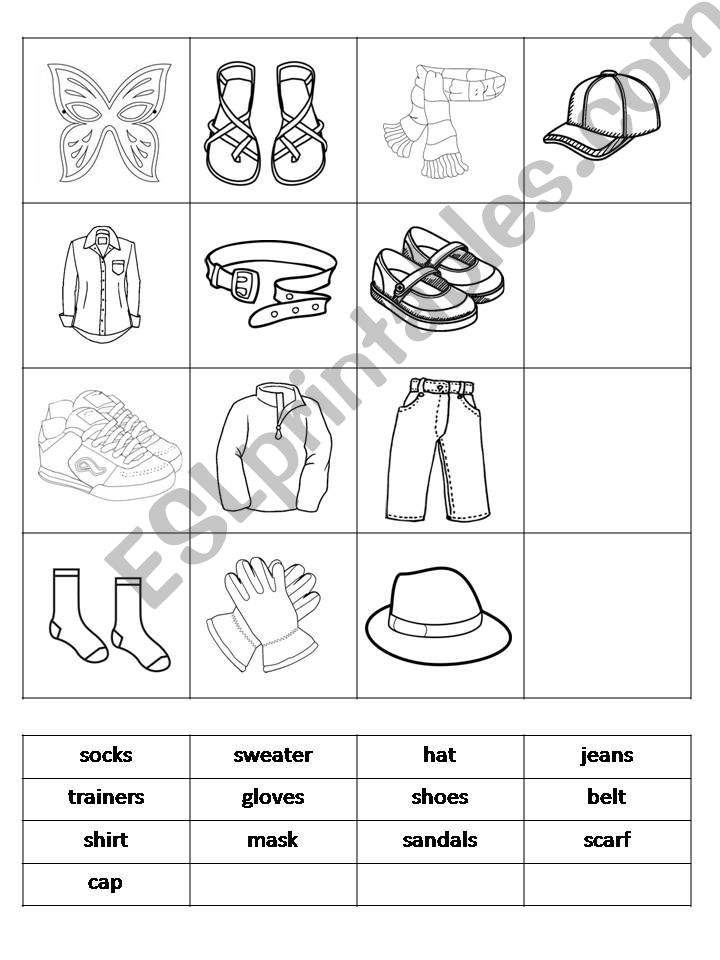 ESL - English PowerPoints: The clothes