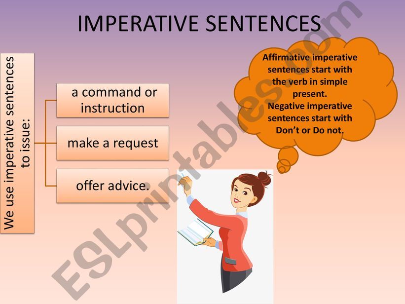 ESL - English PowerPoints: IMPERATIVE SENTENCES