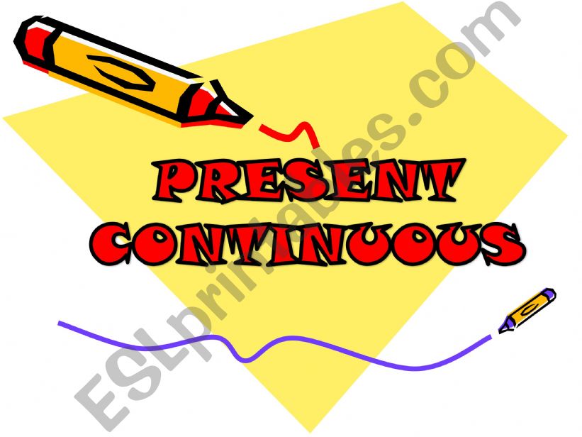 ESL - English PowerPoints: present continuous