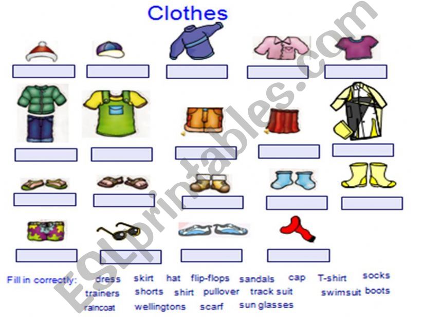 ESL - English PowerPoints: clothes vocabulary