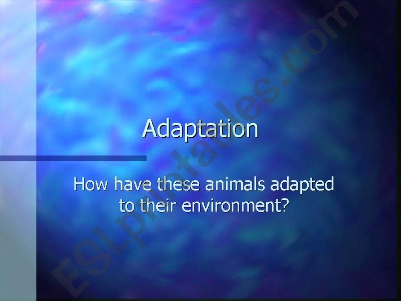 ESL - English PowerPoints: adaptation