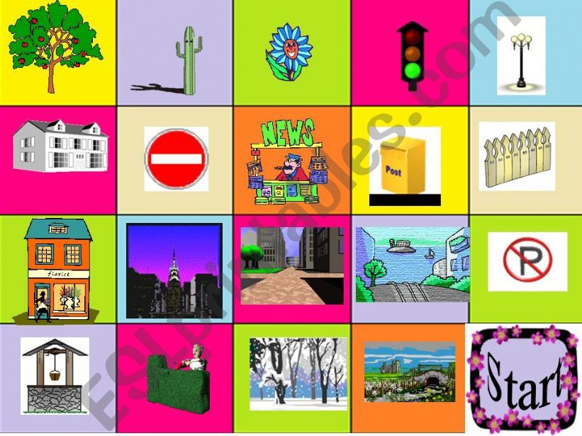 ESL - English PowerPoints: PPT Game things on the street and the world ...