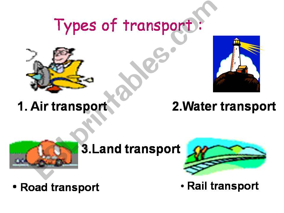 types of transport presentation