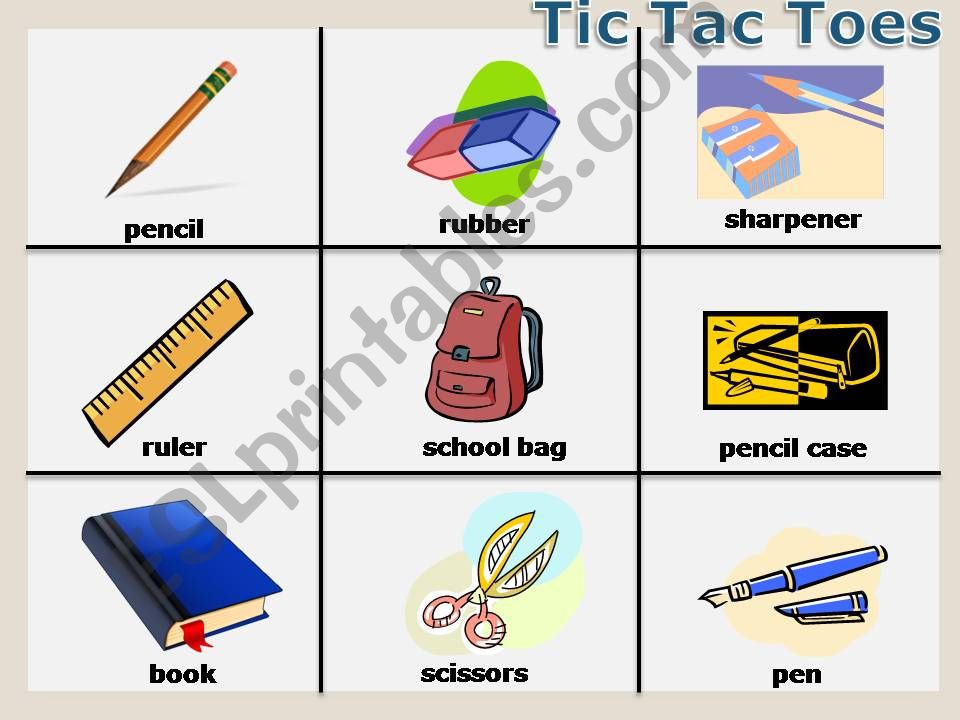 ESL - English PowerPoints: Tic Tac Toes