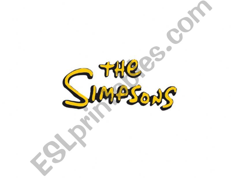 ESL - English PowerPoints: The Simpsons´ family
