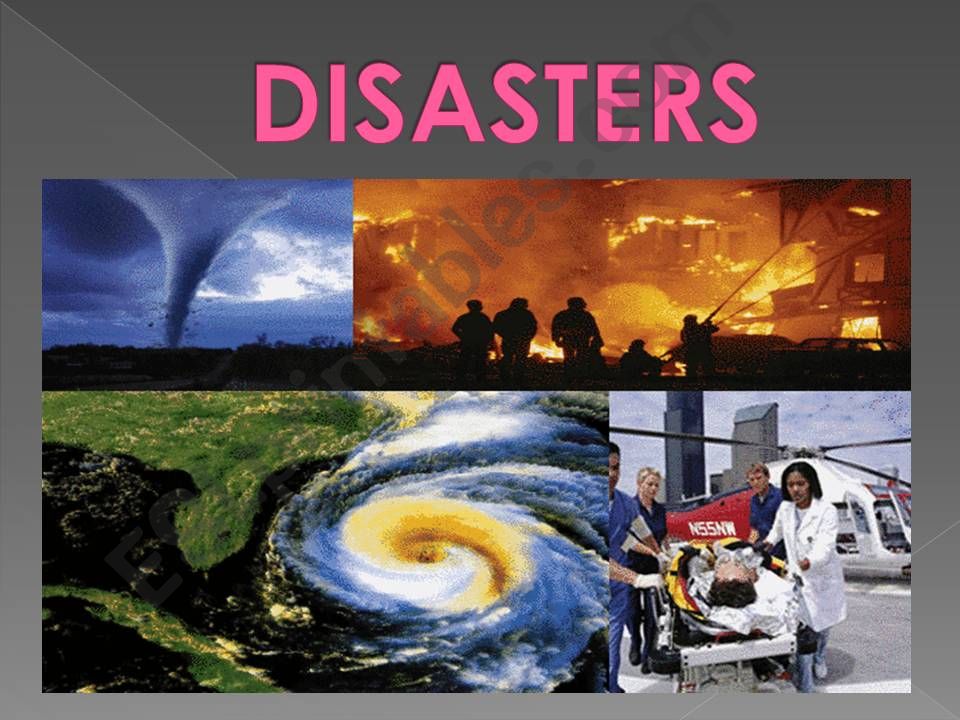 ESL - English PowerPoints: Disasters