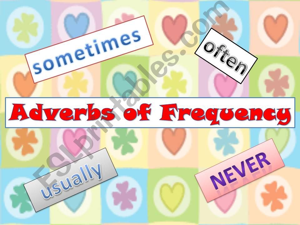 ESL - English PowerPoints: frecuency adverbs