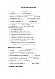 English Worksheet: Choosing correct form of verbs