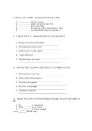 English Worksheet: Exam elementary