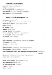 English Worksheet: basic expressions