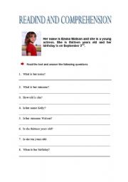 English Worksheet: Identity