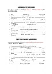 English Worksheet: past_tenses