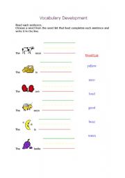English Worksheet: How things can be!