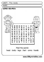 The body: word-search