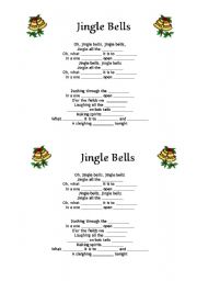 jingle bells song and nursery rhyme…: English ESL worksheets pdf & doc