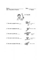 preposition worksheet