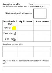 Measuring Length - ESL worksheet by Grace