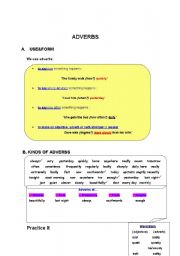 English Worksheet: adverbs