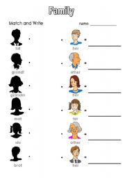 matching family members worksheet for kids - family matching worksheet family worksheet worksheets for kids | kindergarten family members matching worksheet