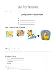 English Worksheet: Seasons