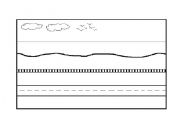 English Worksheet: Transports cut and stick