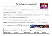 English worksheet: Challenge of the Superfriends