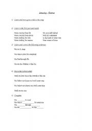 English Worksheet: Children, twarres