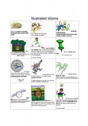 English Worksheet: idioms