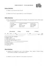 English Worksheet: Video Activity