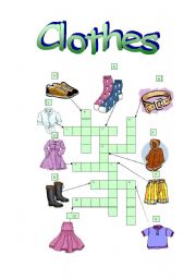 clothes puzzle - ESL worksheet by malush