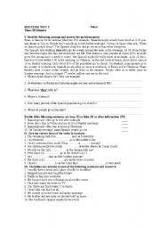 English Worksheet: test