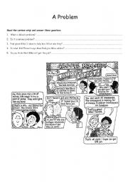 English Worksheet: A problem