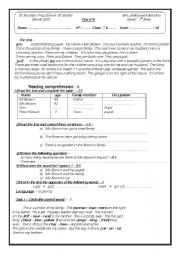 English Worksheet: Full term tests level intermediate