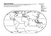Map of trhe world