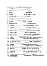 Relative pronouns