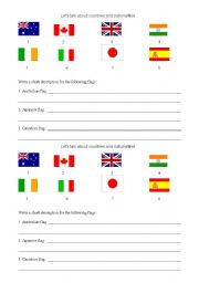 Countries and nationalities worksheets