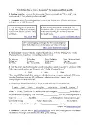 An Inconvenient Truth worksheets