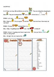 English Worksheet: COUNTABLES AND UNCOUNTABLES