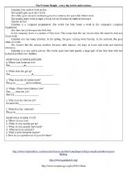 English worksheet: exercicie about routine