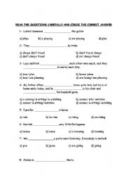 English Worksheet: test