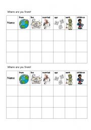 English Worksheet: Personal information questionnaire